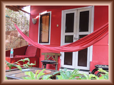 beach huts in Shawnels Beach Resort Palolem